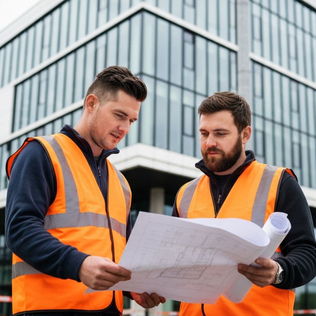 Het team van BouwFiks op de bouwplaats